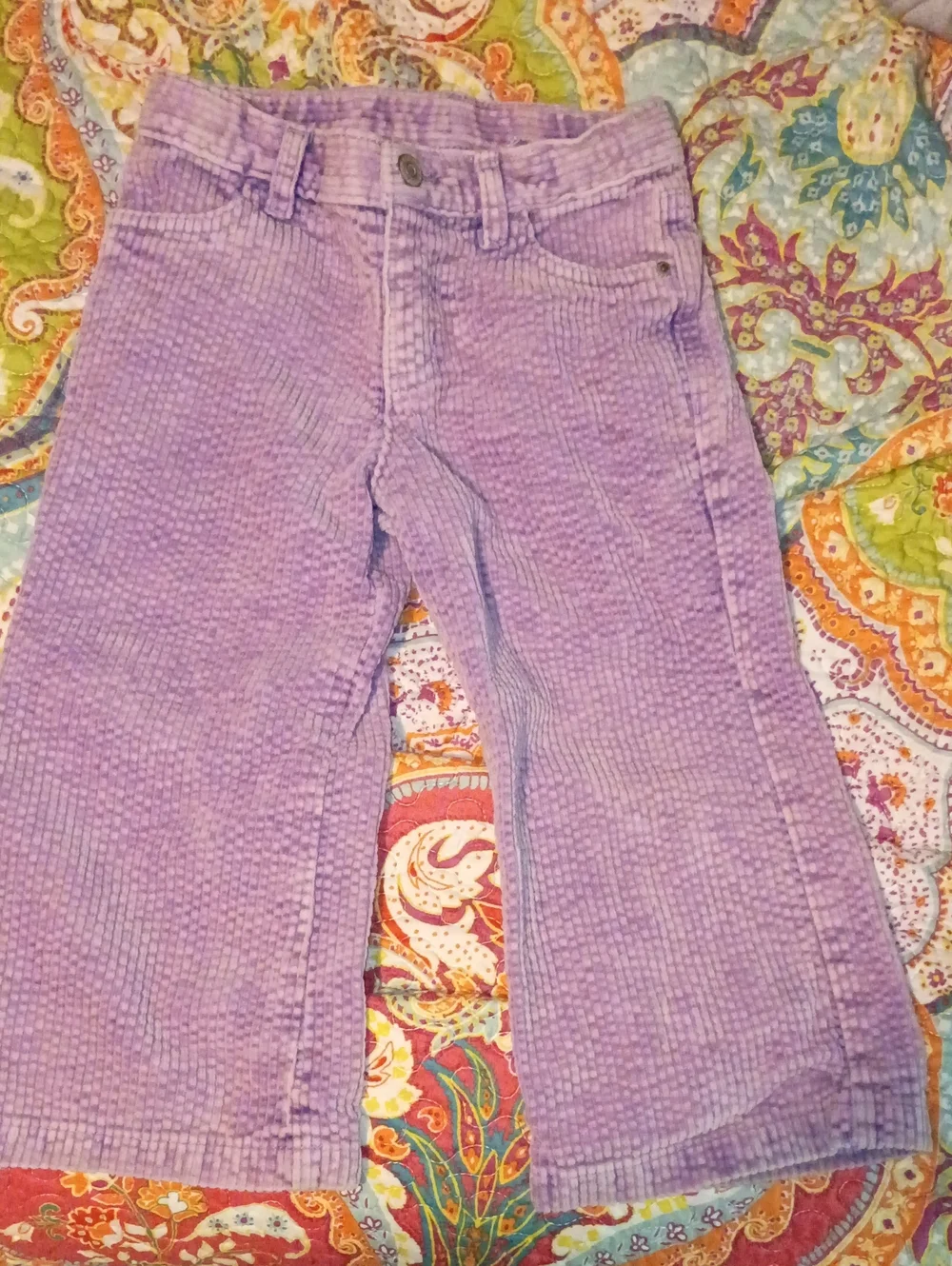 Cat & Jack Lavender Corduroy Flared Pants